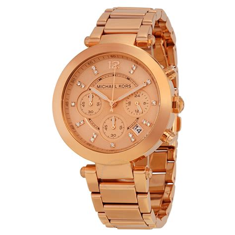 michael kors parker rose dial.